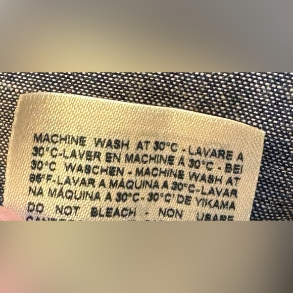 Diesel Denim Sleeveless Western Cotton Shirt Blue Button Down women's size Small - Picture 6 of 9